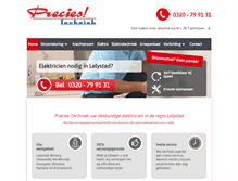 Tablet Screenshot of lelystad-elektricien.nl